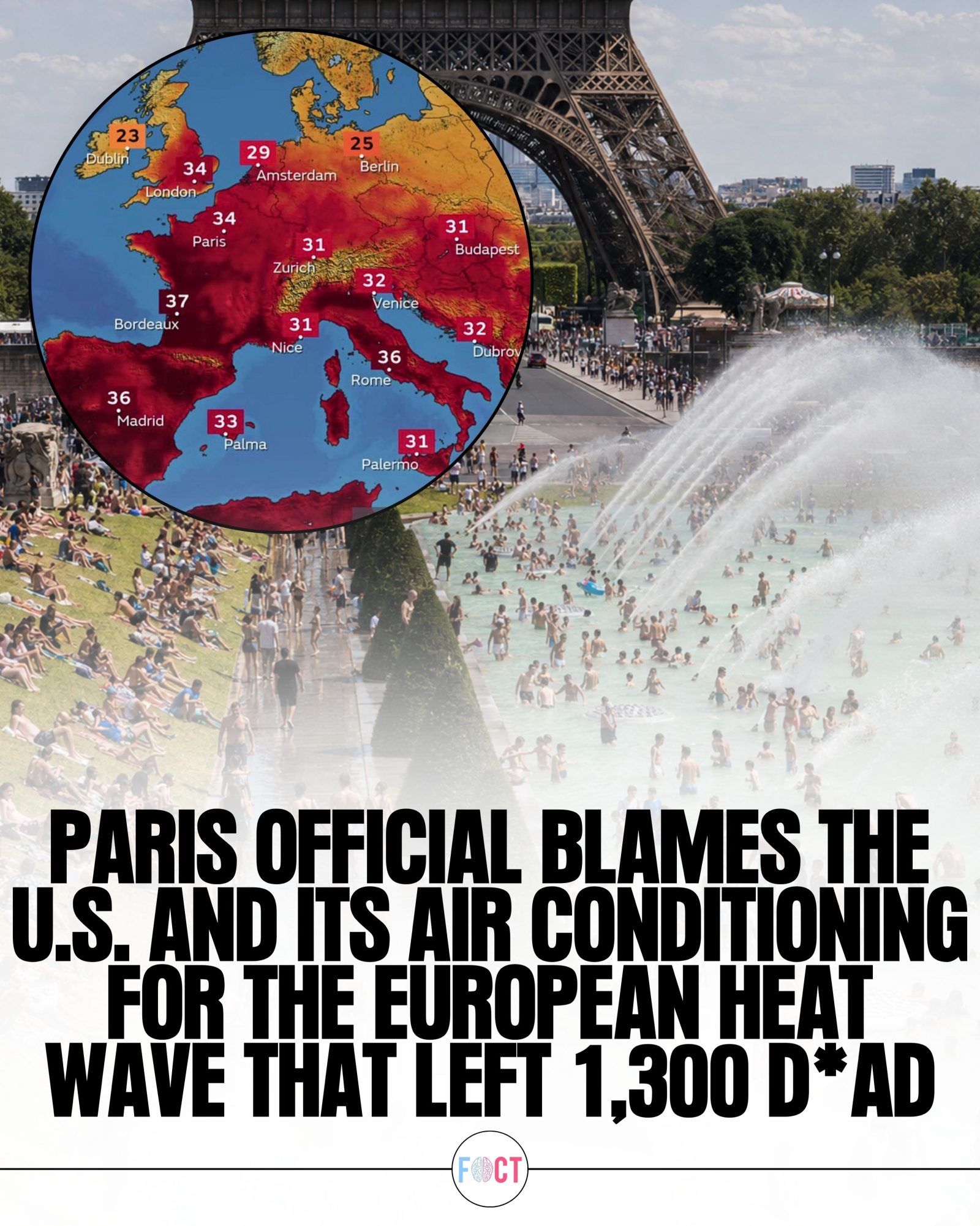 European Heatwave: Paris Mayor Blames U.S. Air Conditioning