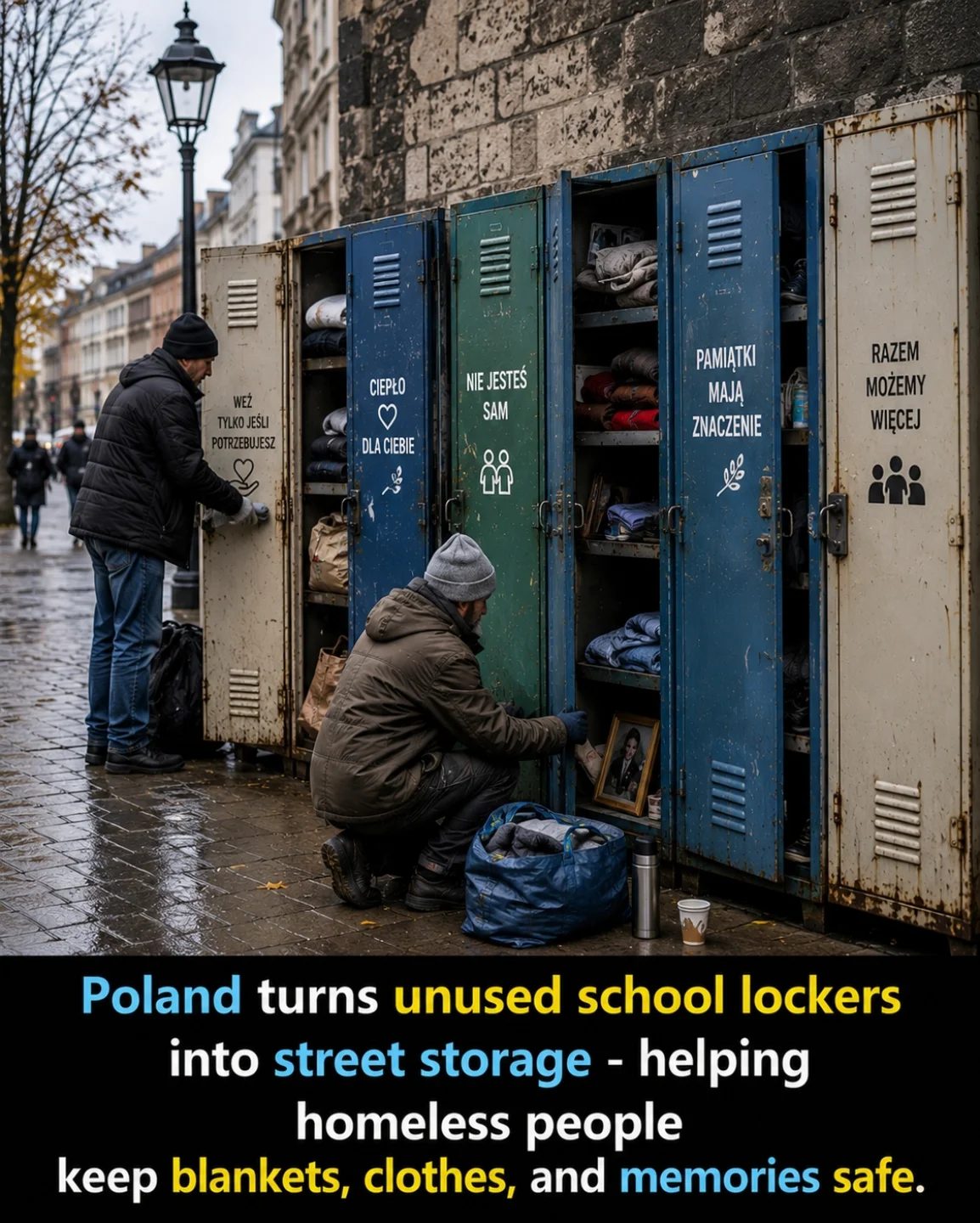 Poland's Innovative Street Storage: Transforming Lockers to Aid Homeless