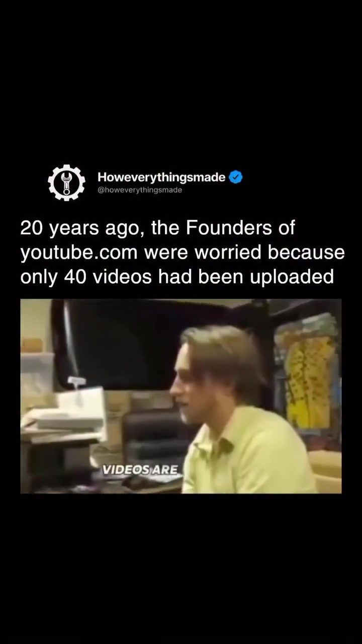 YouTube's Struggle with Just 40 Videos in the Early Days
