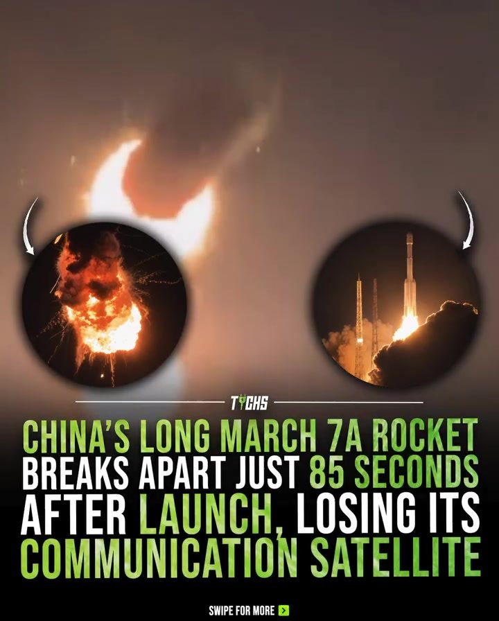 China's Long March 7A Rocket Launch Failure