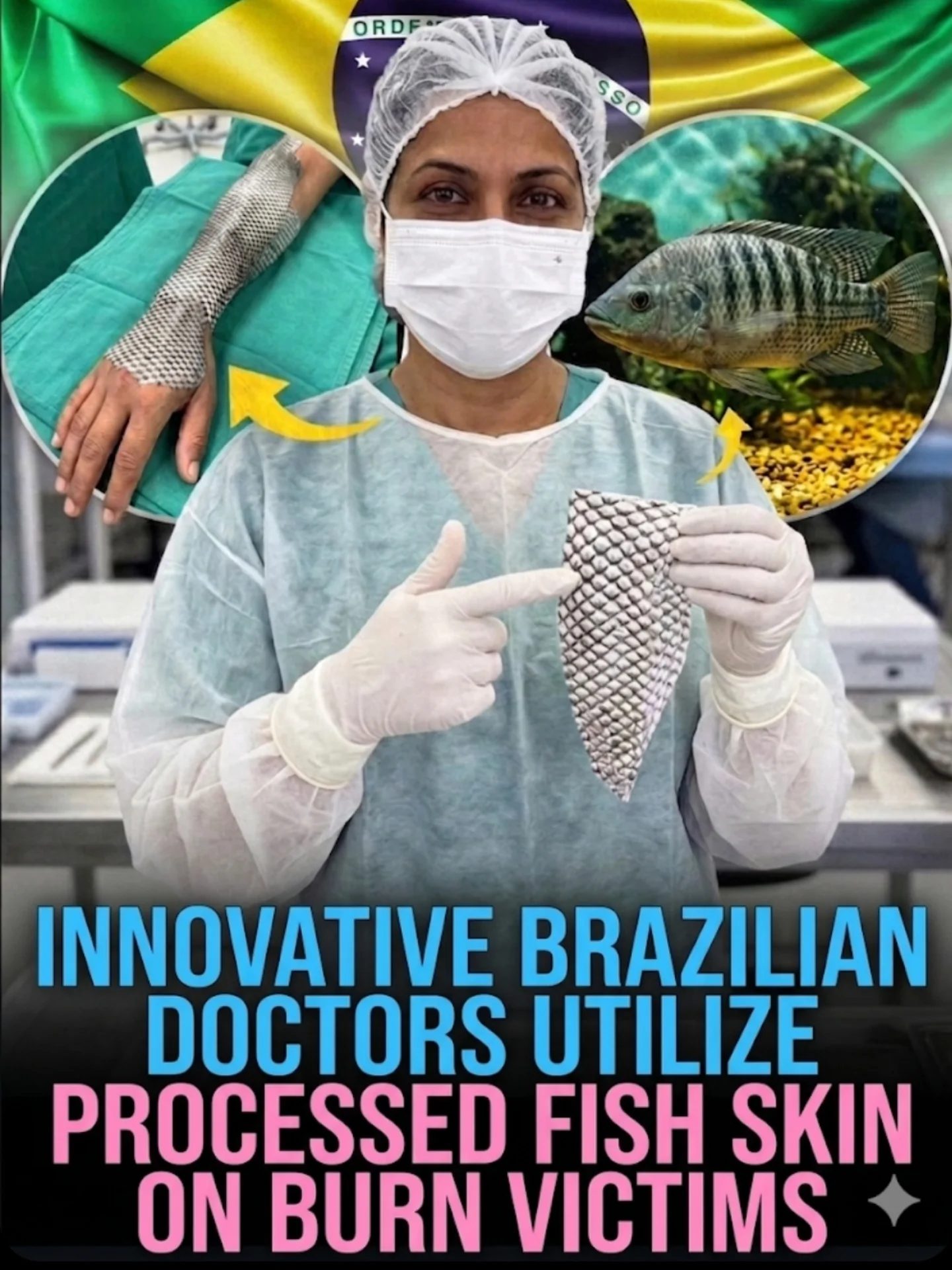 Brazilian Doctors Use Tilapia Skin for Effective Burn Treatment