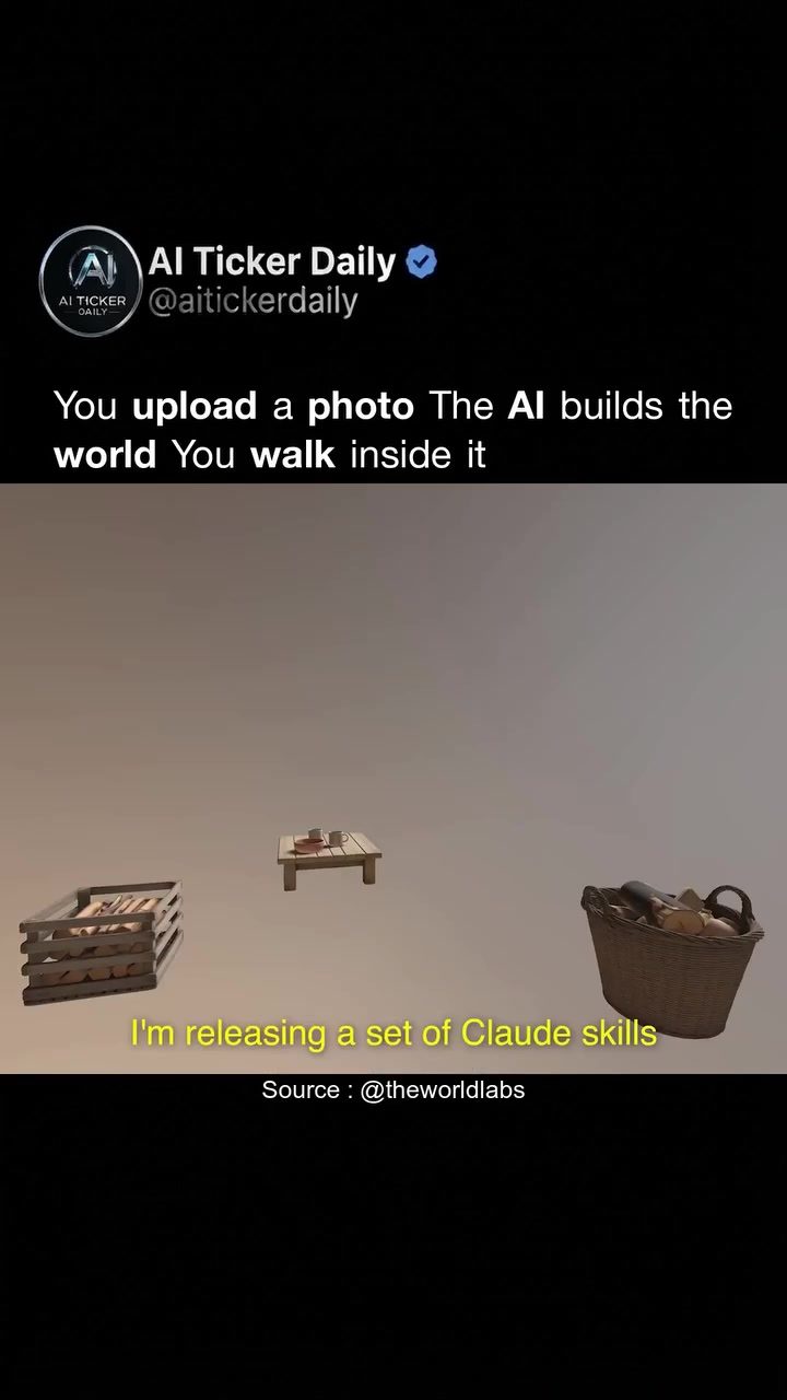 AI-Powered 3D World Creation: Transform Photo into Interactive Environment