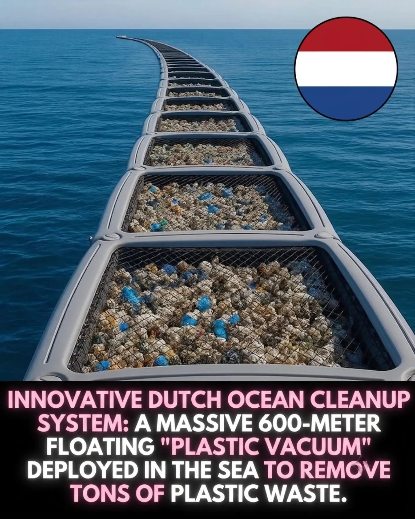 Innovative Dutch Ocean Cleanup System Targets Plastic Waste