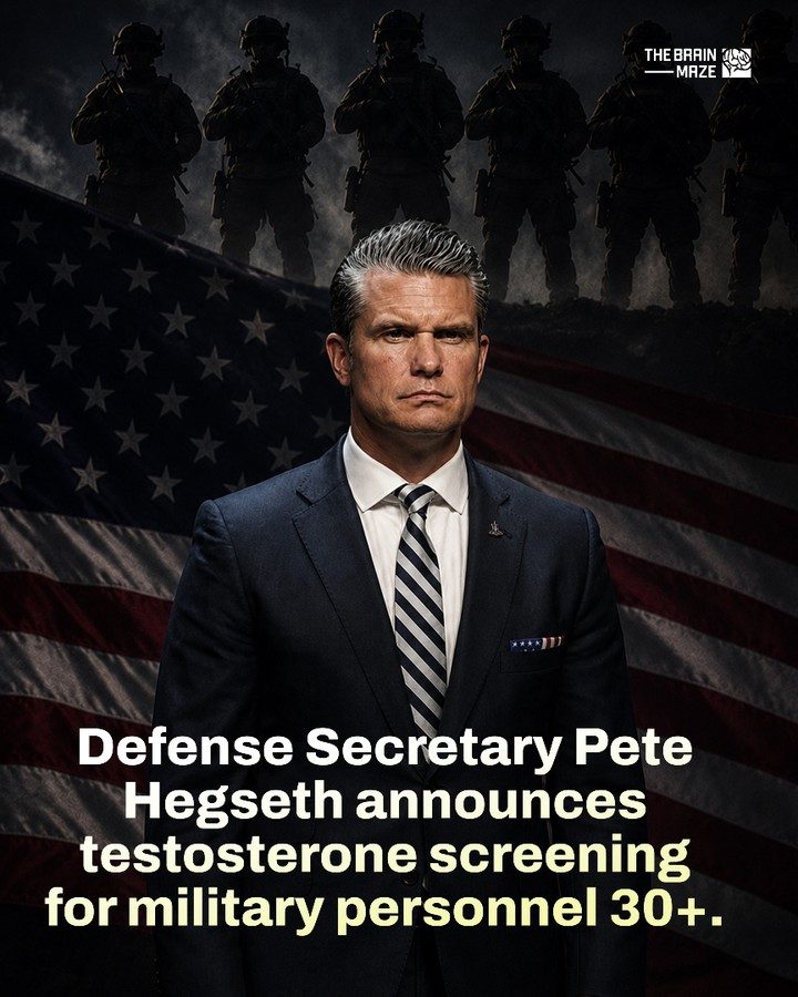 Hegseth Mandates Annual Testosterone Screening for Military Ager 30+