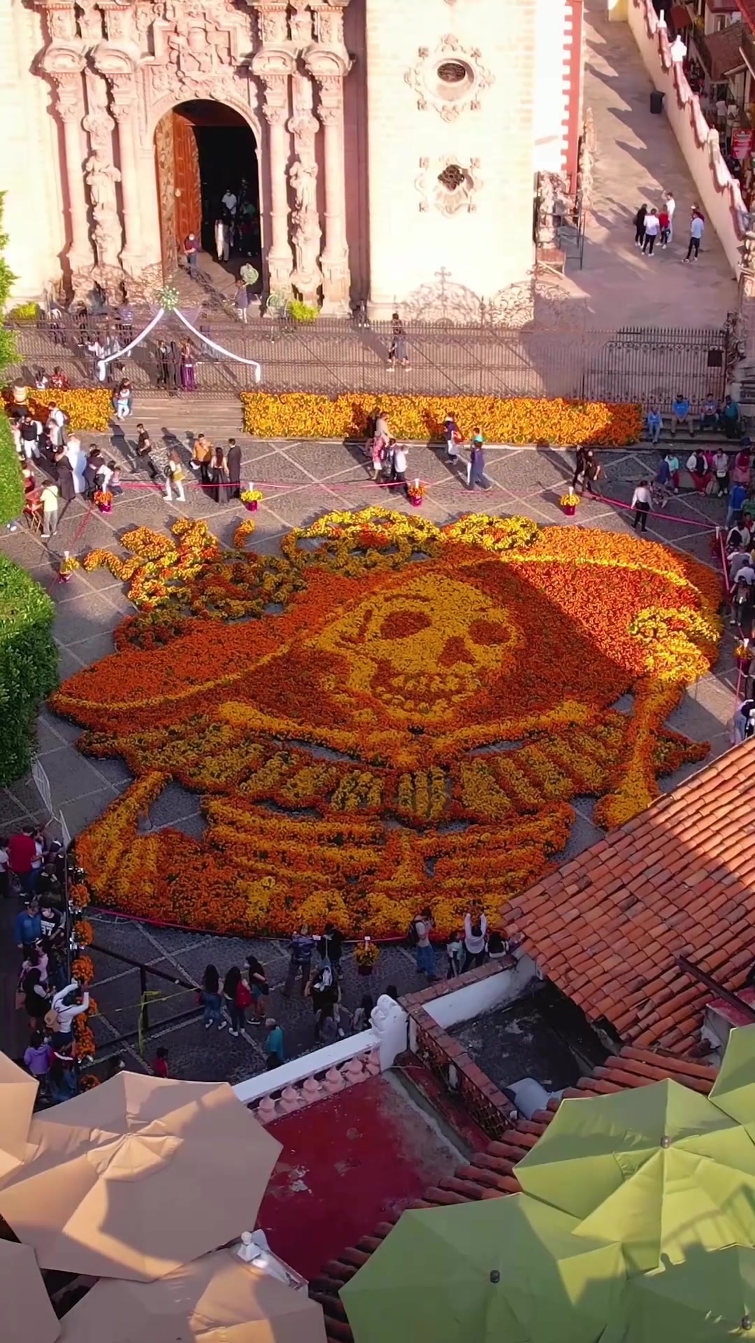 Day of the Dead: Marigold Skull Celebration in Town Square