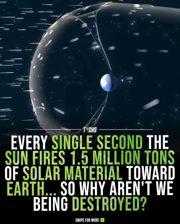 Why Isn't Earth Destroyed by the Sun's Solar Material?