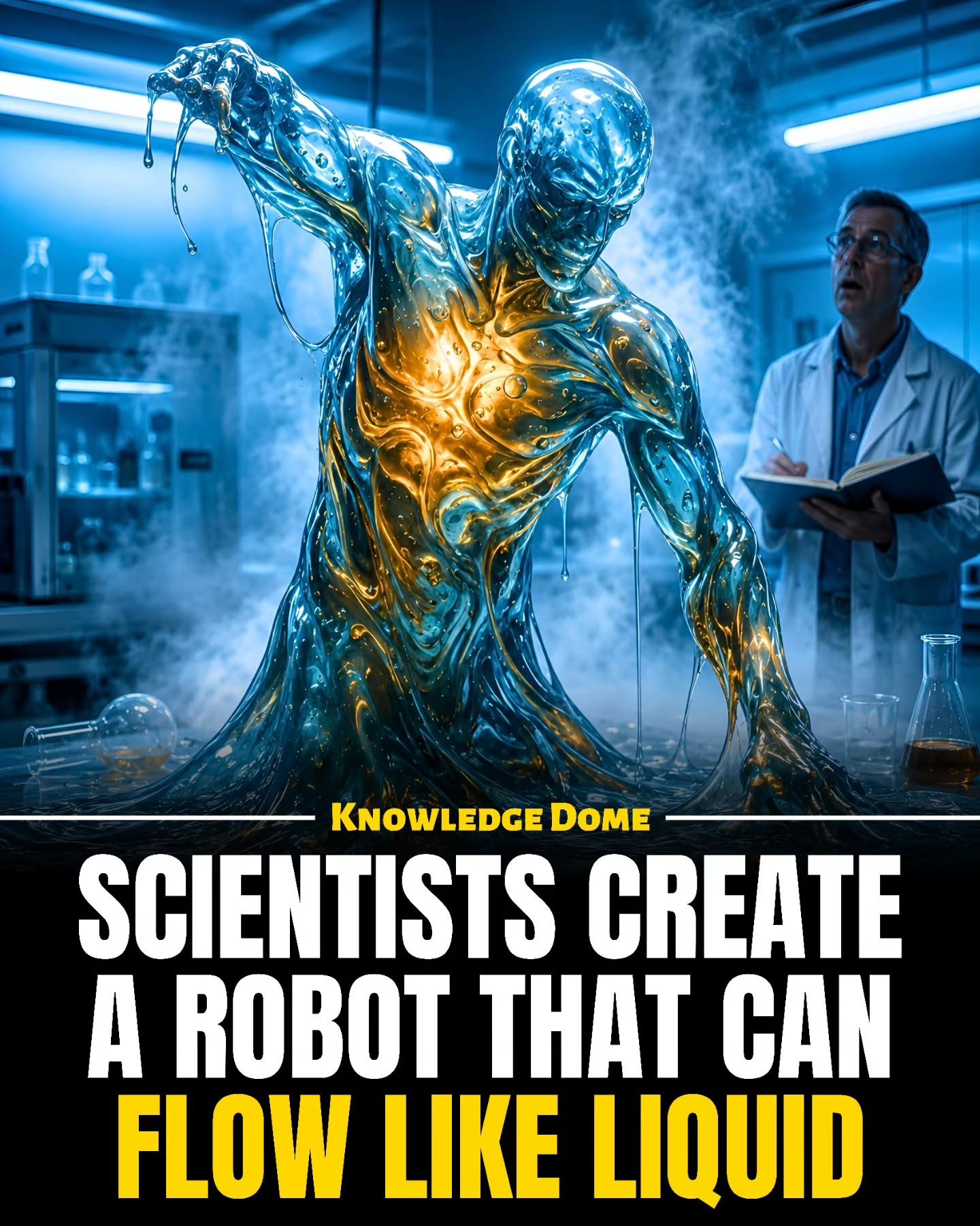 Scientists Develop Shape-Shifting Liquid Robots