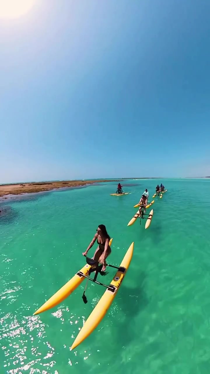 Water Biking in Maragogi Brazil