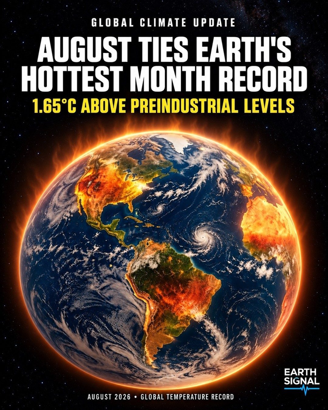 August 2026 Ties Earth's Hottest Month Record