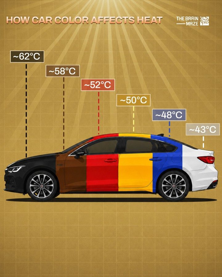How Car Color Impacts Heat Absorption
