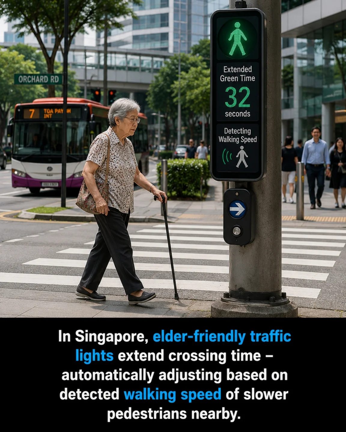 Elder-Friendly Traffic Lights in Singapore: Automatic Adjustments for Safer Crossings