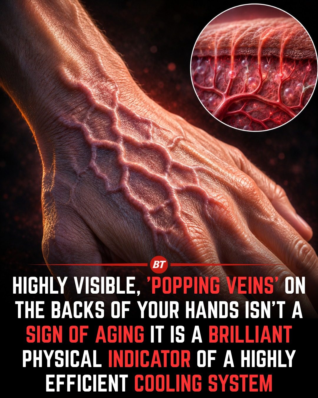 Visible Hand Veins: A Sign of Effective Cooling, Not Just Aging