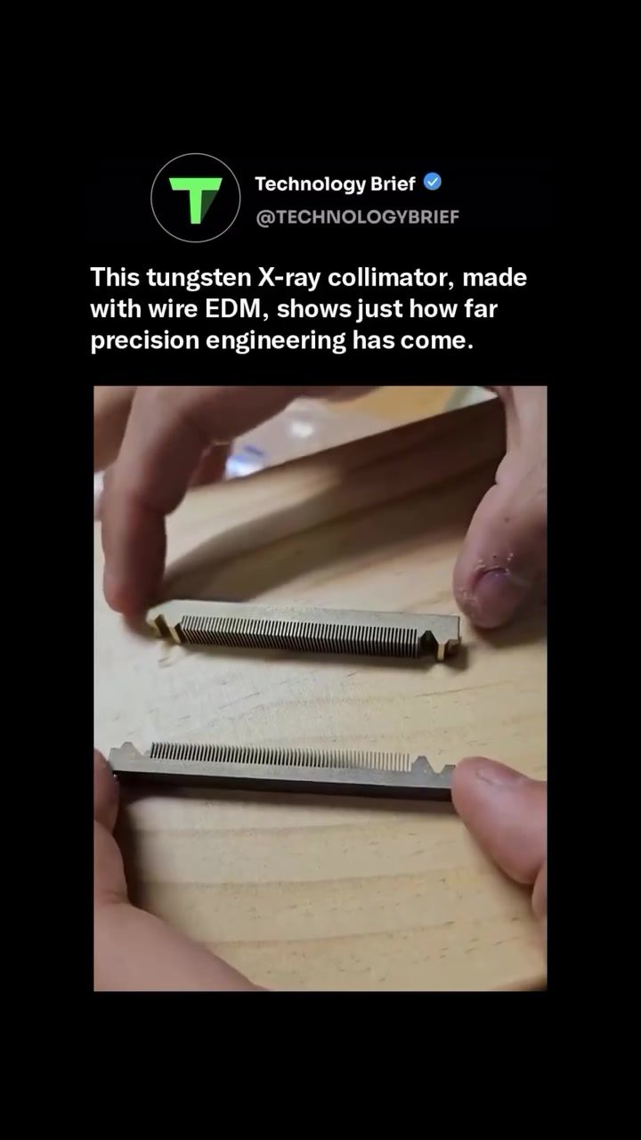 Tungsten X-ray Collimators: Precision Engineering with Wire EDM