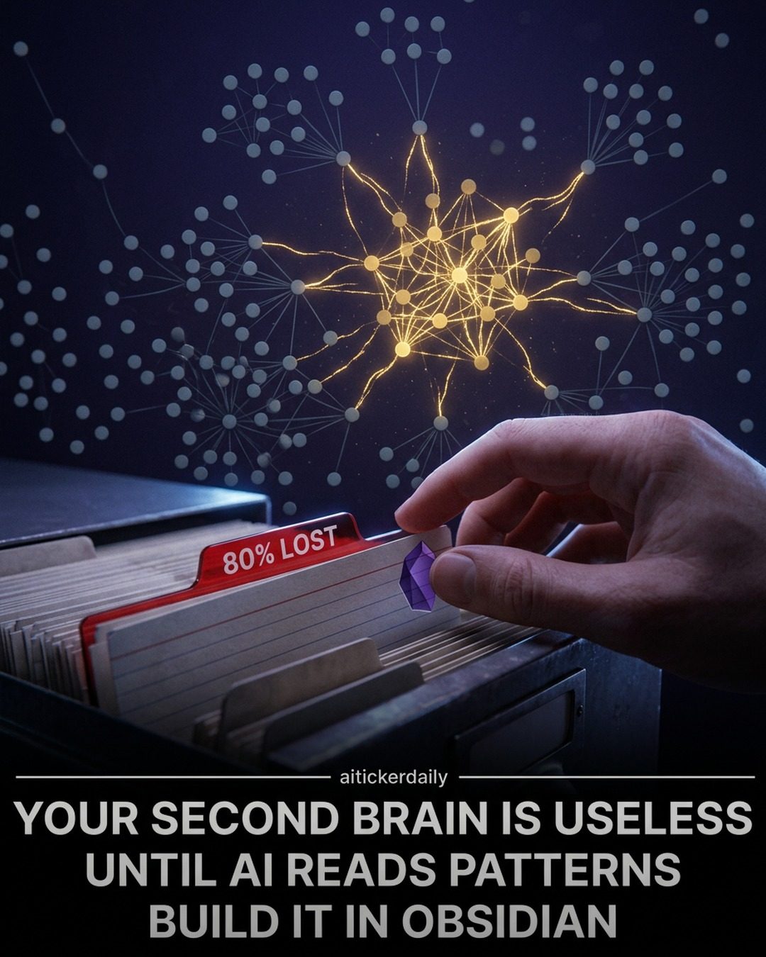 Harnessing AI to Build a Second Brain with Obsidian for Enhanced Productivity