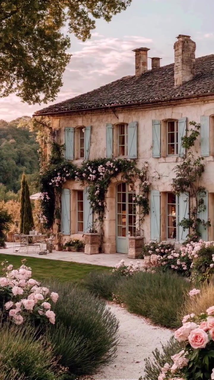 French Countryside: Charm of Old Stone Houses & Vineyards