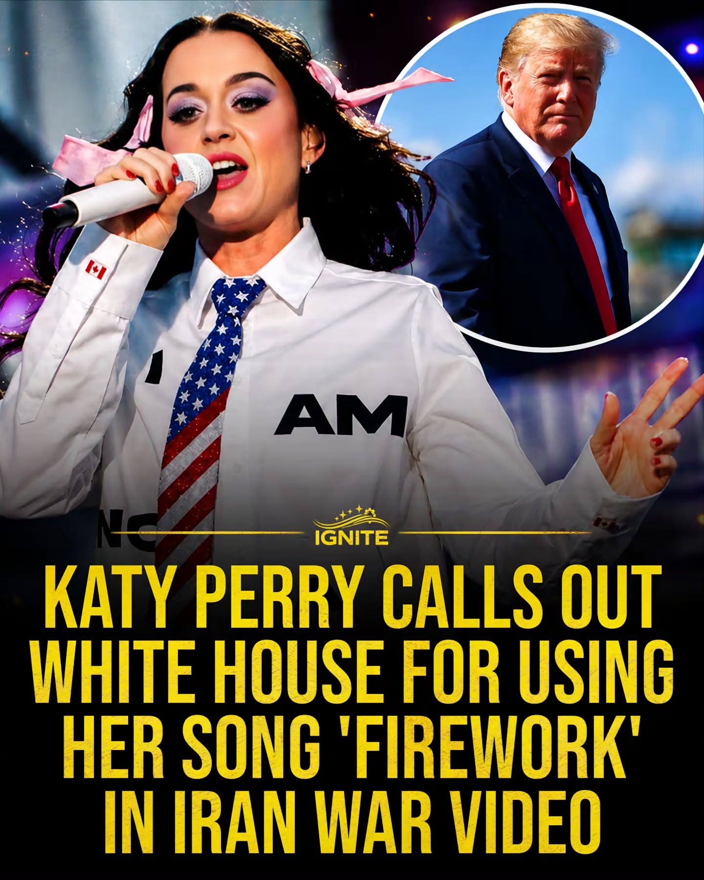 Katy Perry's Stance on White House Using 'Firework' in Iran War Video