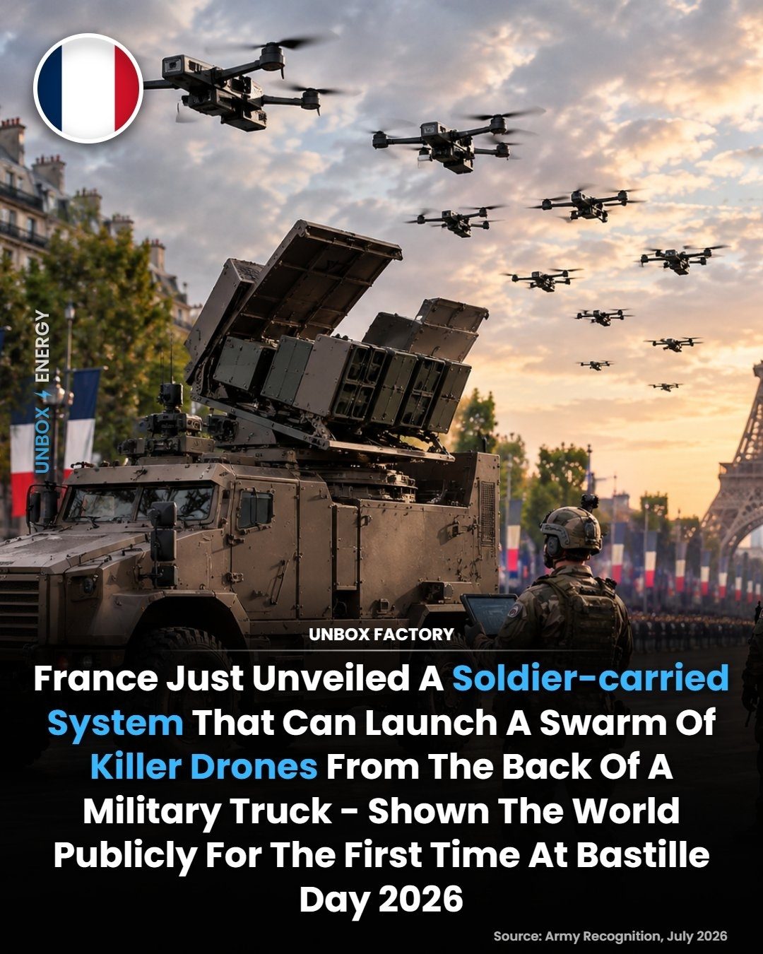 France's New Mobile Drone Launch System Unveiled at Bastille Day 2026