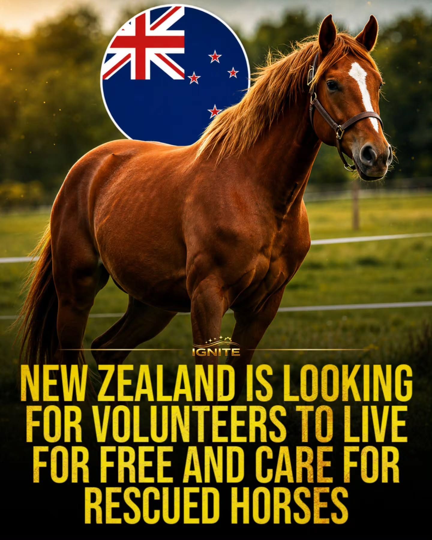 Volunteer to Care for Rescued Horses in New Zealand with IGNITE