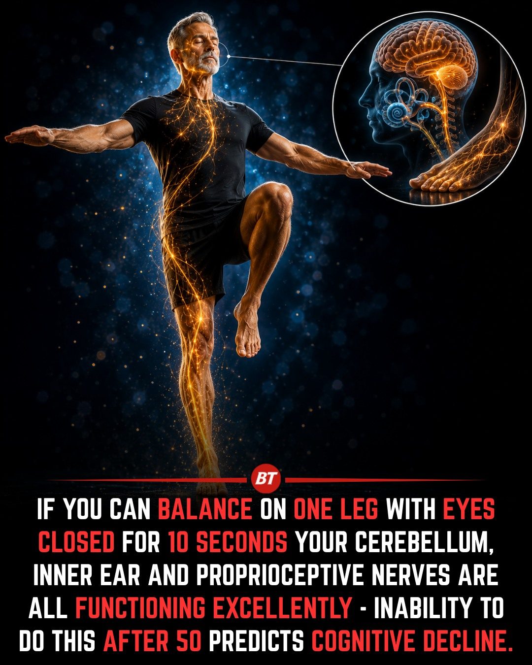 Aging & Balance: Can You Stand on One Leg? Try This Test
