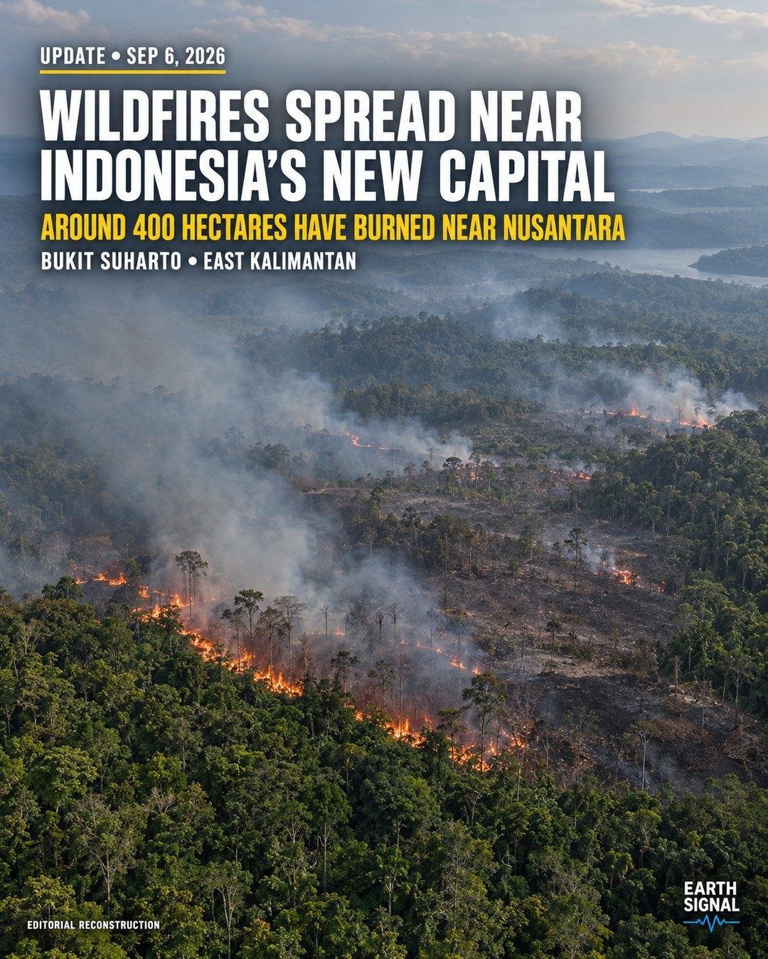 Wildfires Threaten Indonesia's New Capital, Nusantara