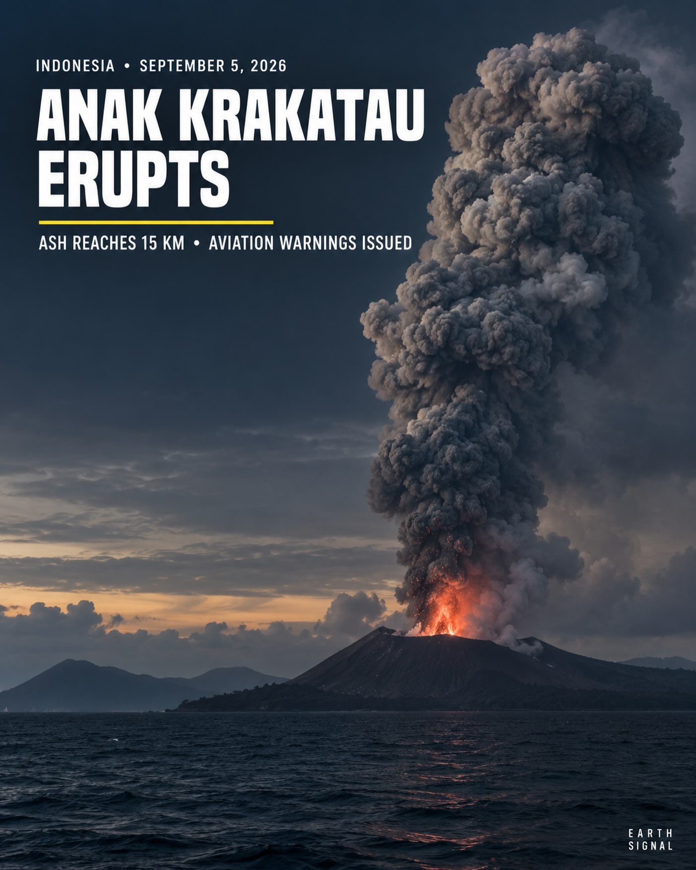 Anak Krakatau Eruption: Ash Cloud Reaches 15 KM
