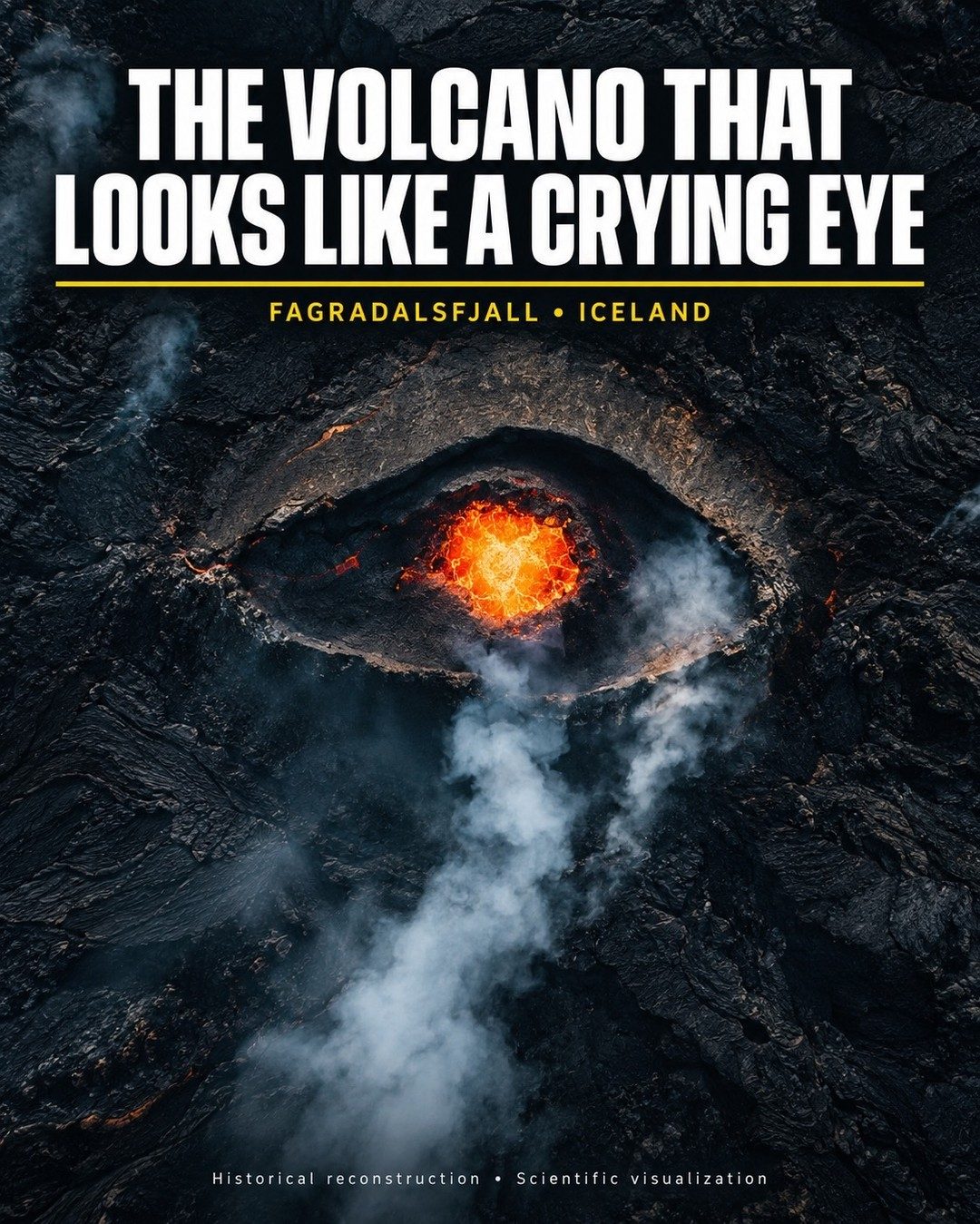 Fagradalsfjall Volcano's Crying Eye Visualization