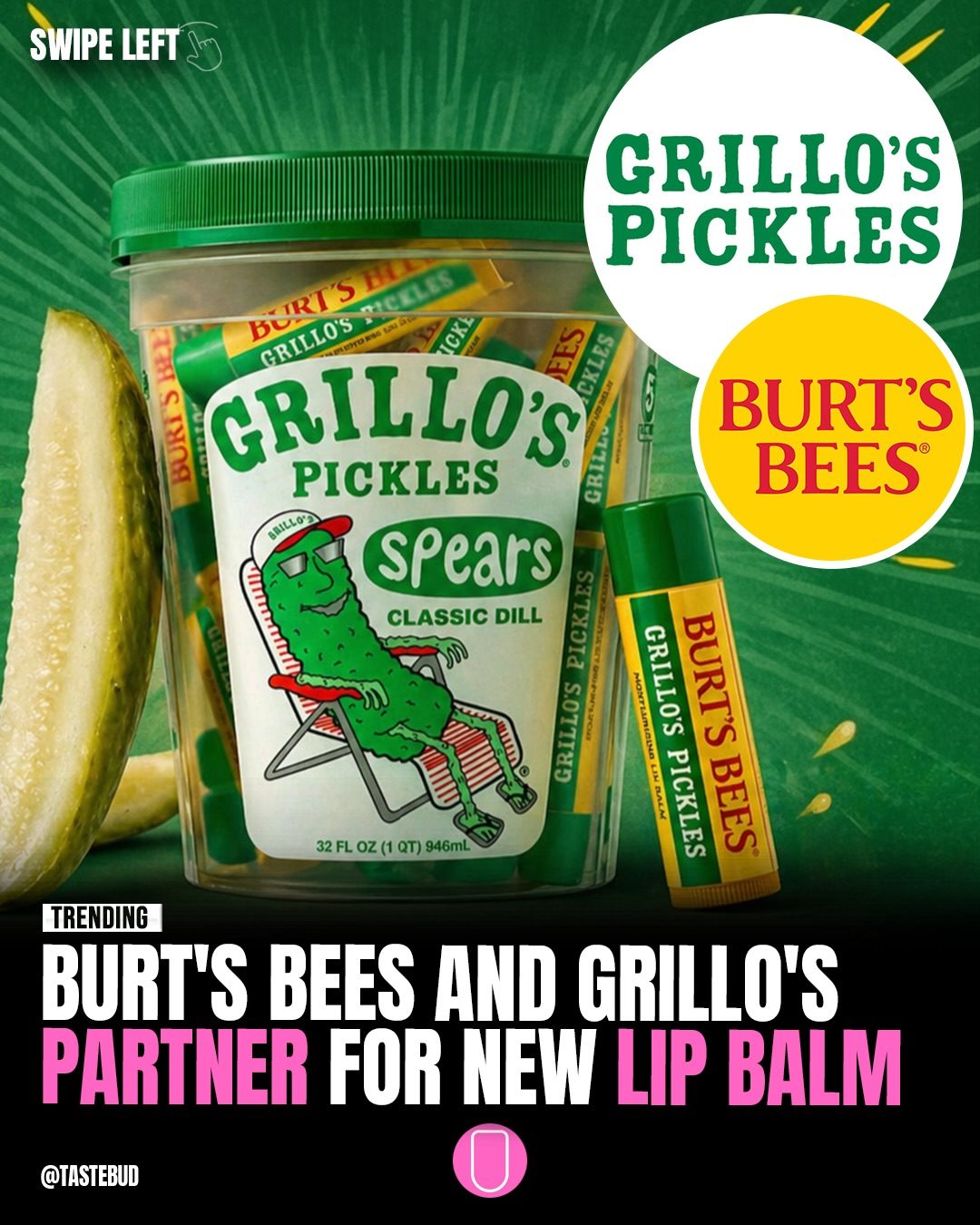 Burt's Bees Teams Up With Grillo's for Fresh Cucumber Dill Lip Balm