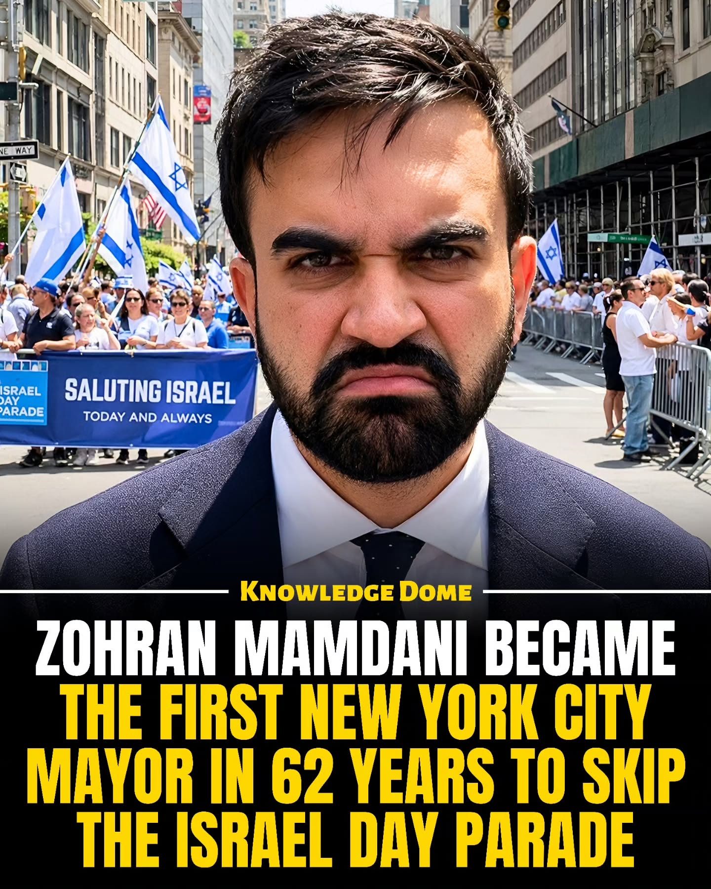Mayor Misses Israeli Parade After 62 Years