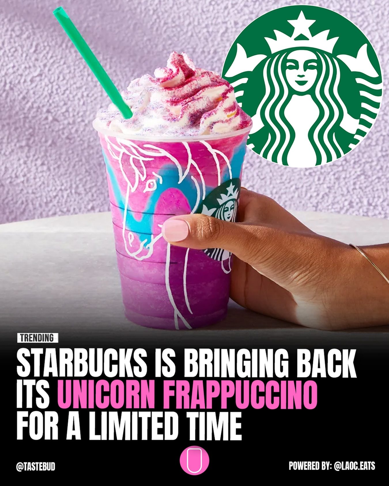 Starbucks Brings Back Unicorn Frappuccino for Limited Time