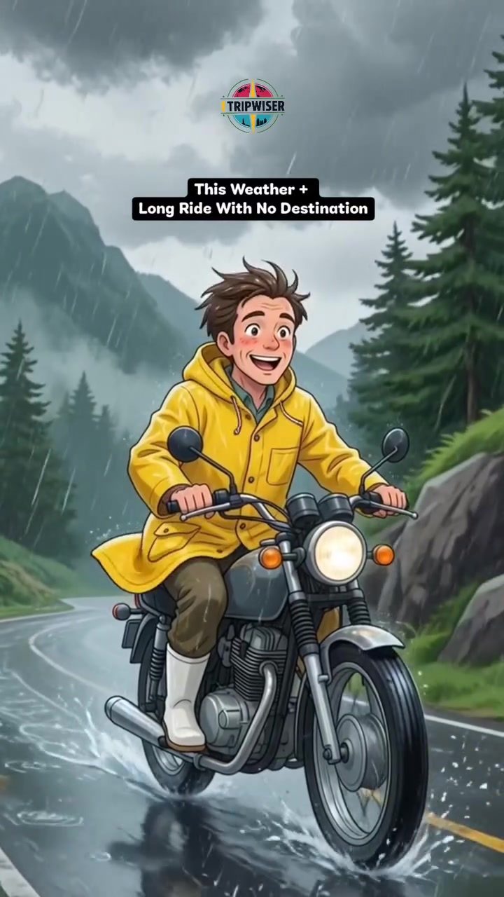 Enjoying a Motorcycle Ride in the Rain with Tripwiser