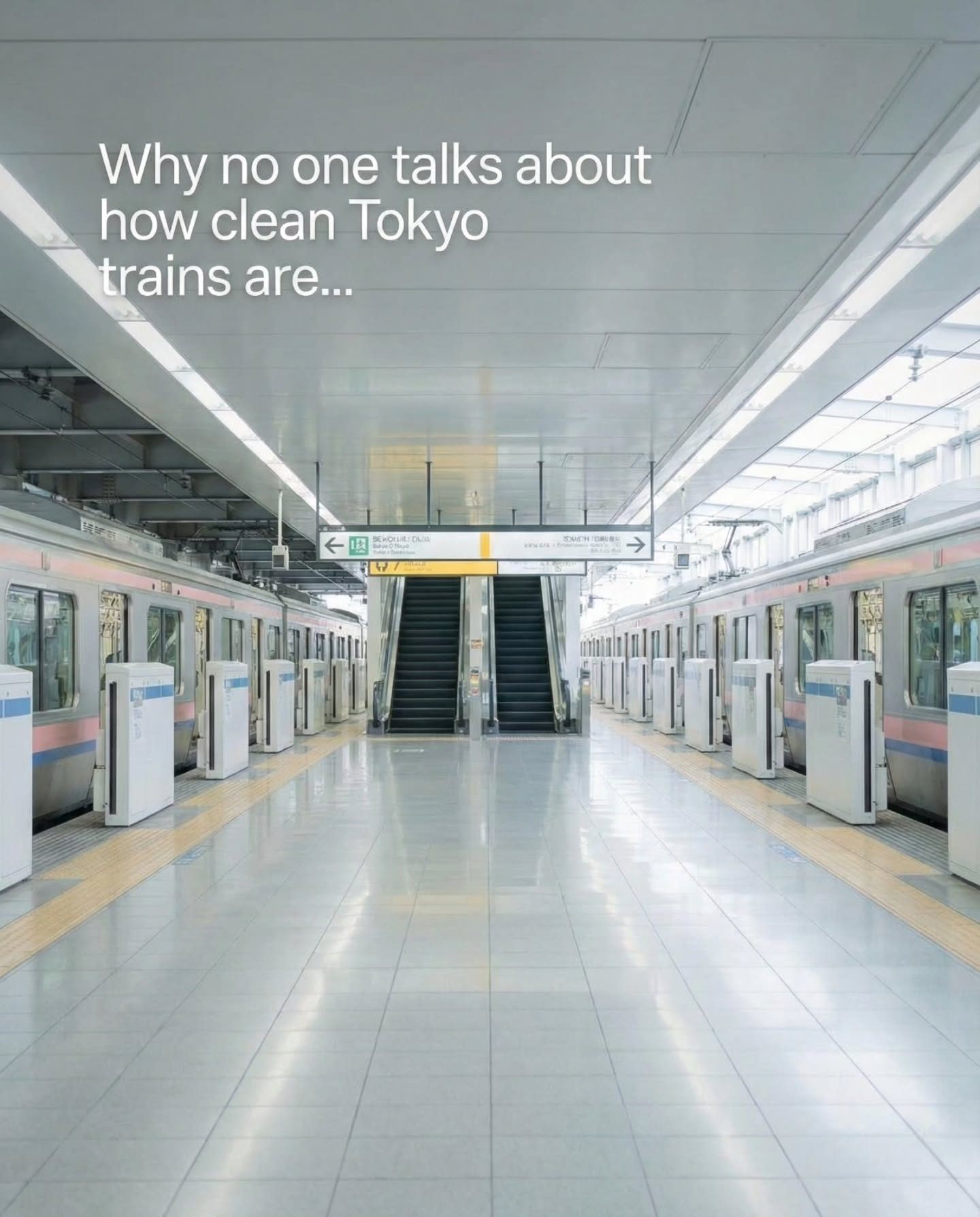 Tokyo Trains: Spotless Even in Rush Hour. Here's How