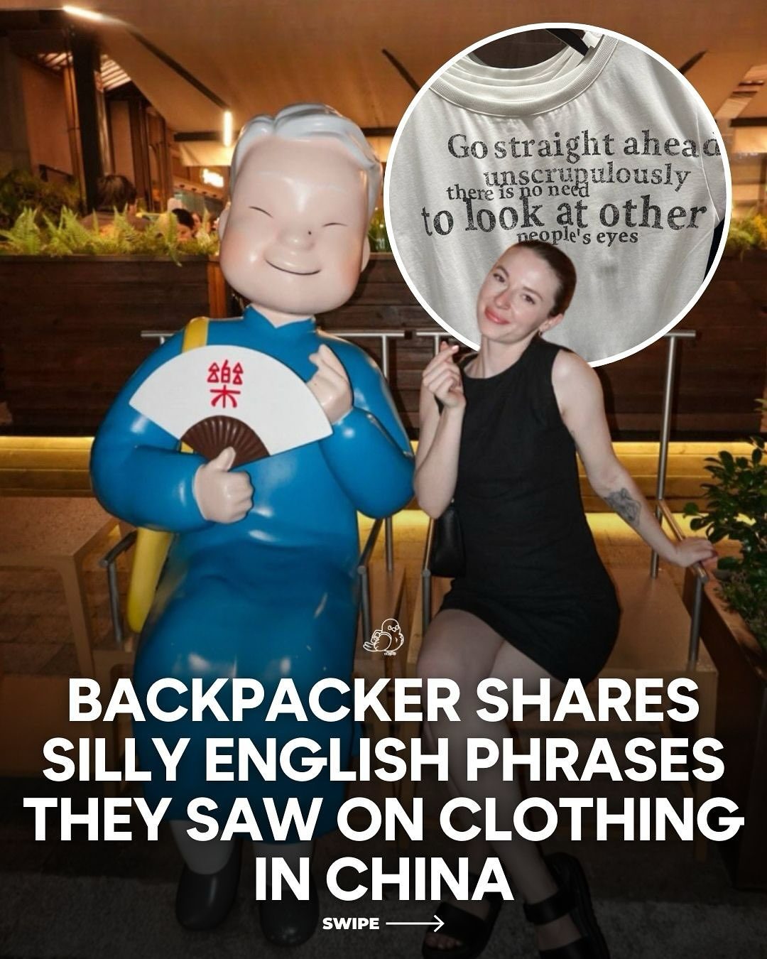 Travelers' Funny Finds: Hilarious English Phrases on Chinese Clothing