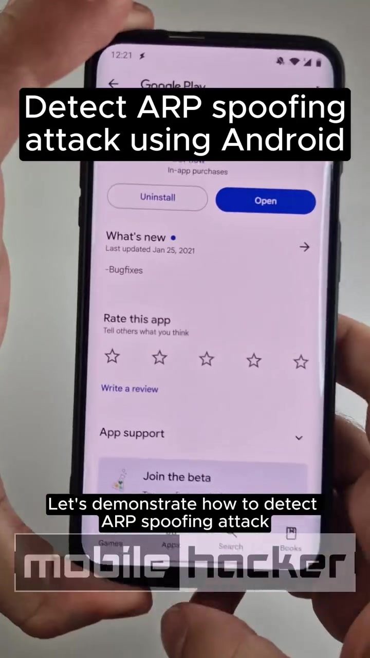 Detect ARP Spoofing Attacks with Android