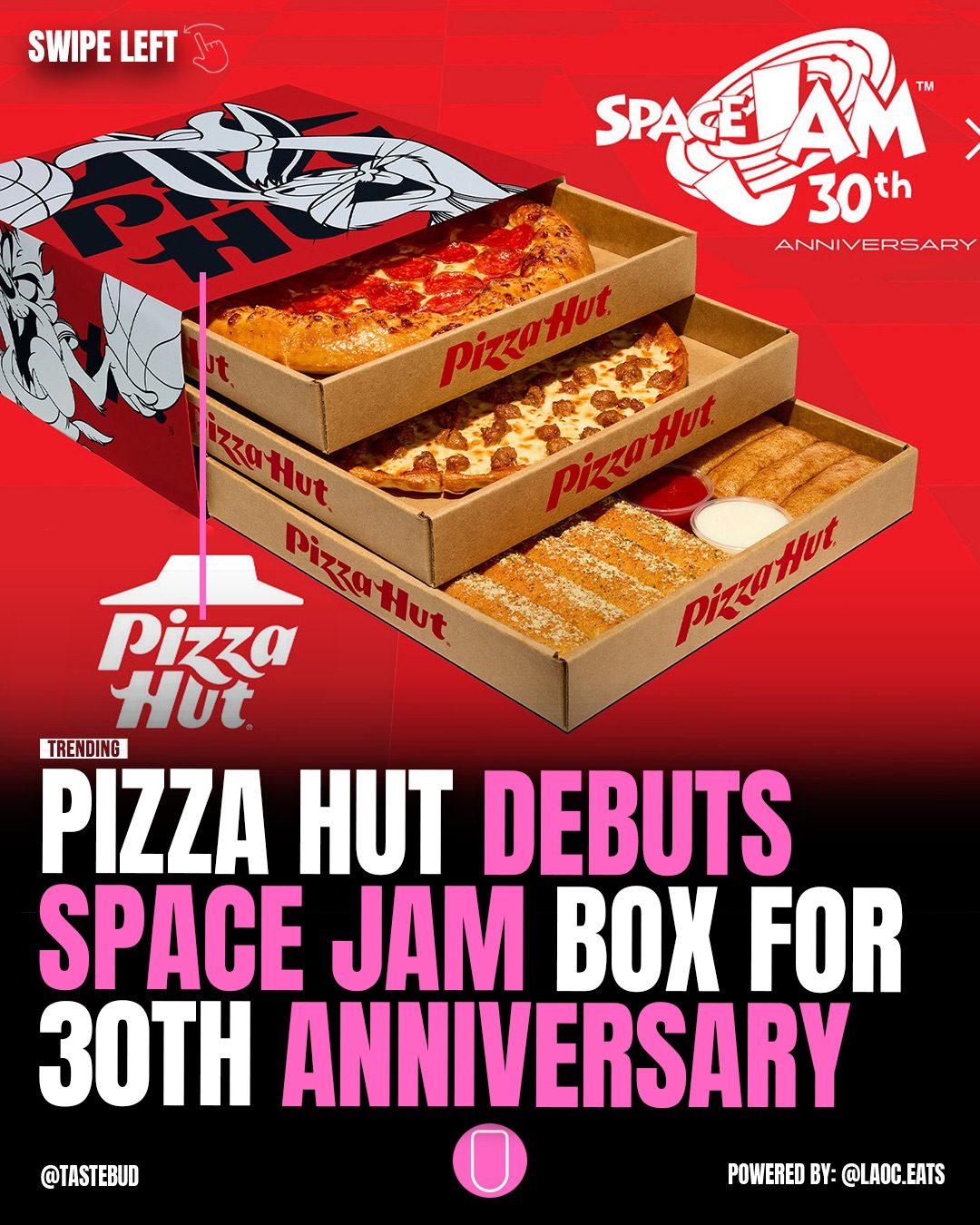 Pizza Hut Space Jam 30th Anniversary Triple Threat Box