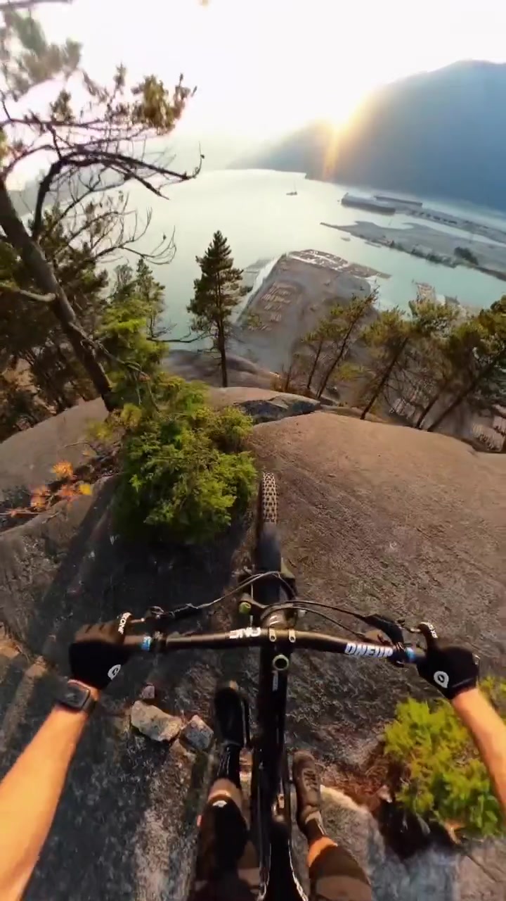 Mountain Biking Descent: ONEUP Bike in Action