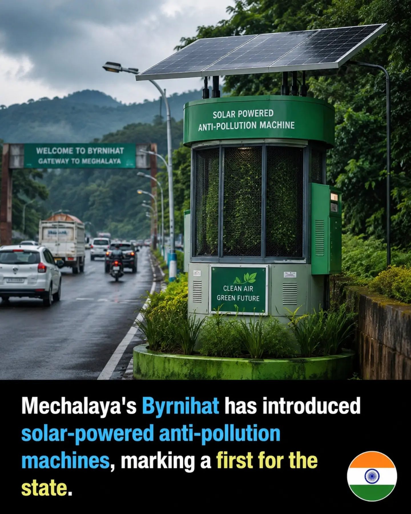 Meghalaya's Solar-Powered Anti-Pollution Machines for a Cleaner Future