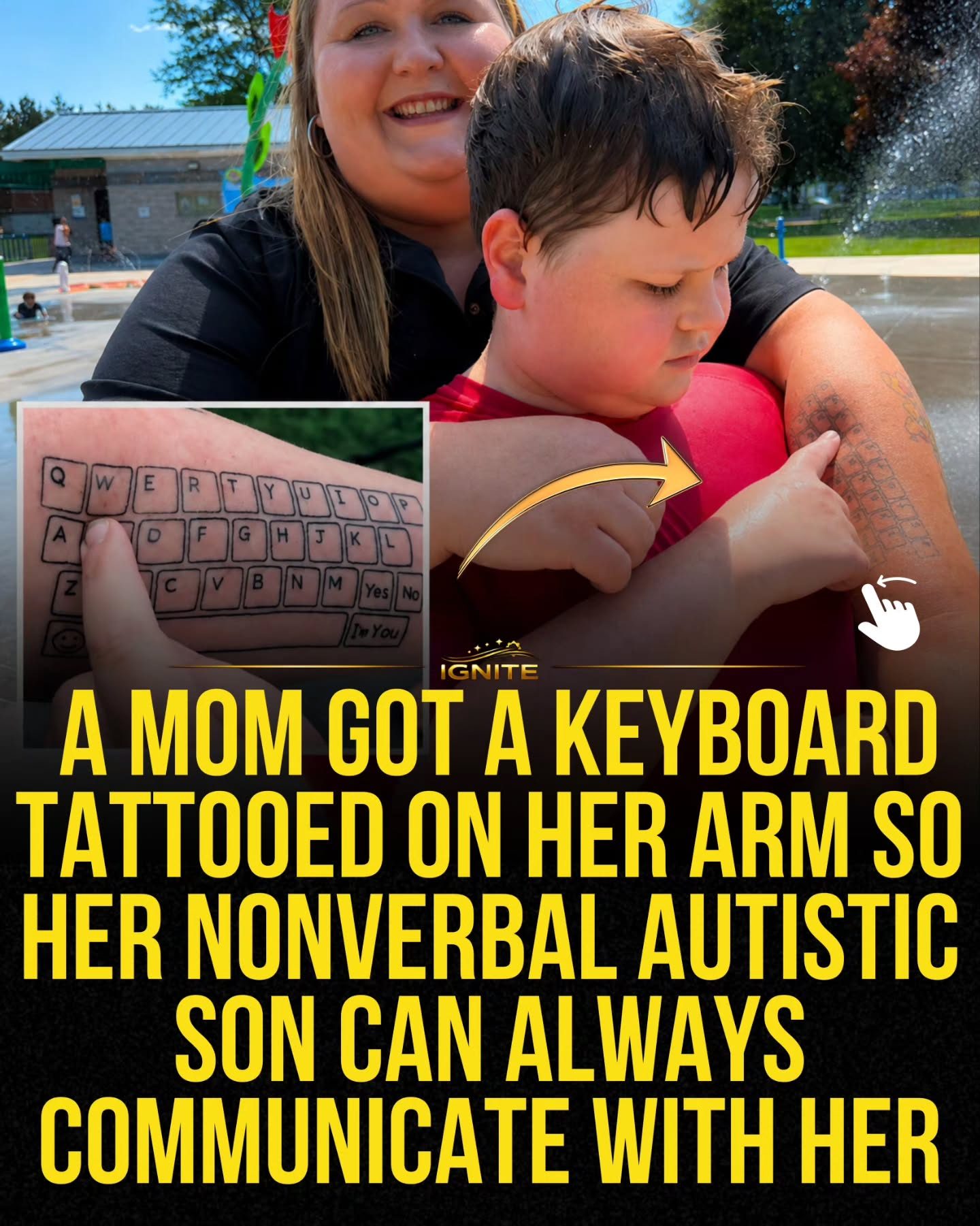 Mother's Keyboard Tattoo Helps Nonverbal Autistic Son Communicate