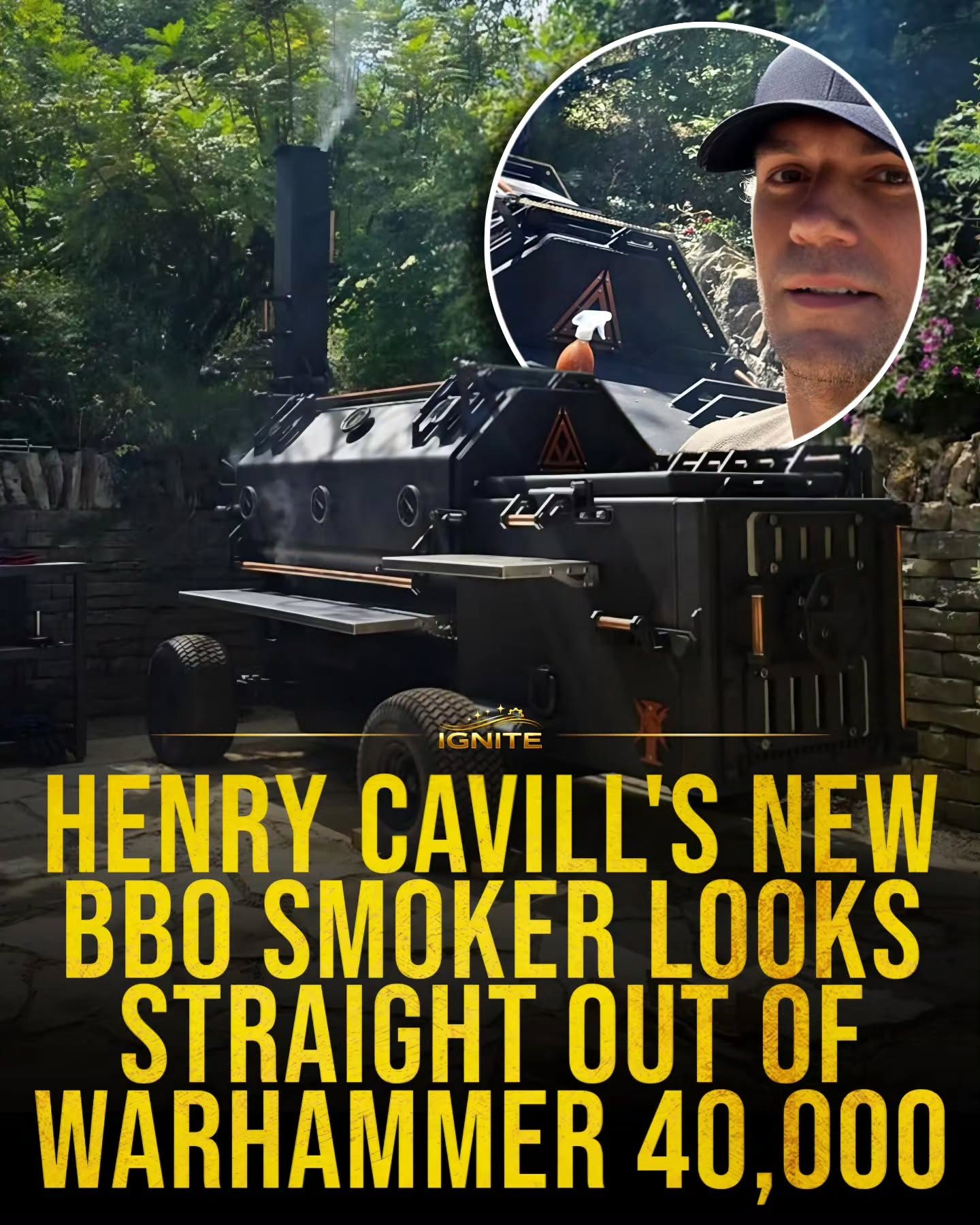 Henry Cavill's Warhammer-40K Inspired BBQ Smoker