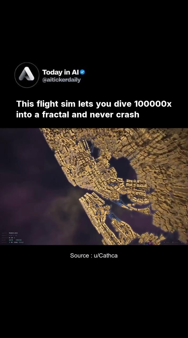 Exploring 3D Fractals in a Revolutionary Flight Simulator