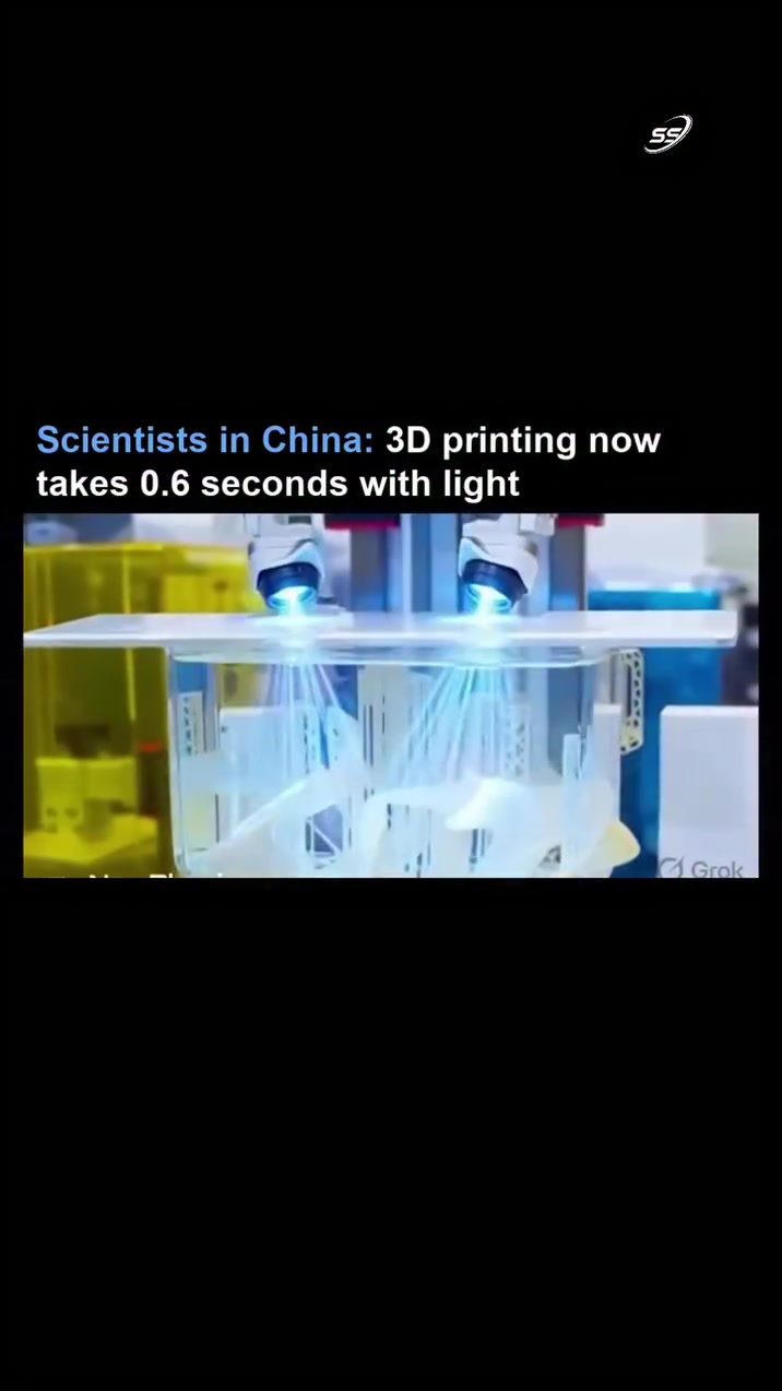 Revolutionary 3D Printing in 0.6 Seconds Unveiled by Chinese Scientists