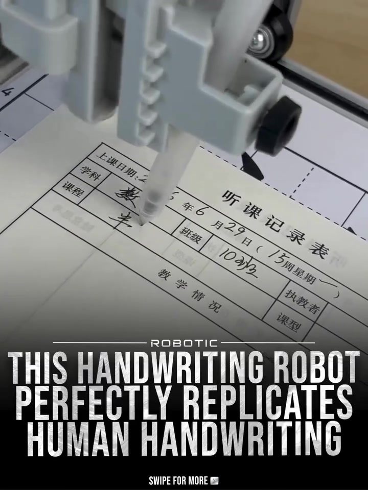 Handwriting Robot Perfectly Mimics Human Text