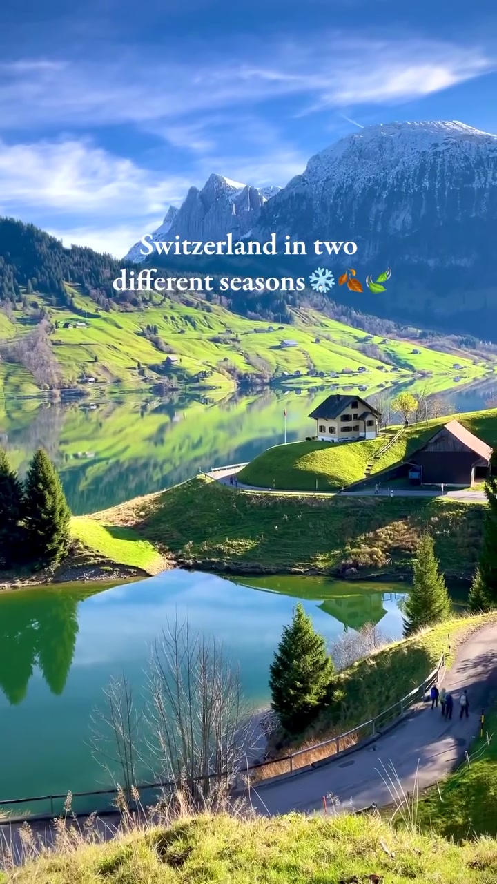 Switzerland's Seasons: Winter to Spring Transformation