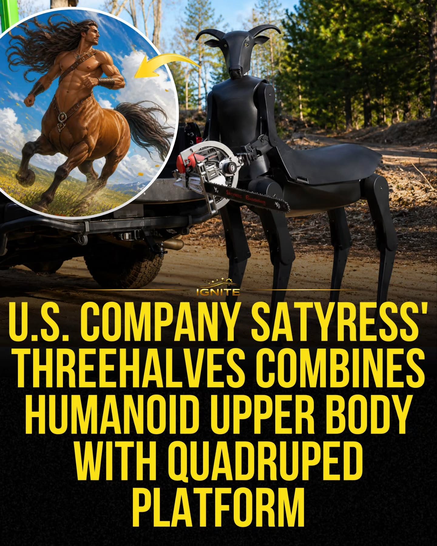 IGNITE's Quadruped Robot Combines Human and Animal Features
