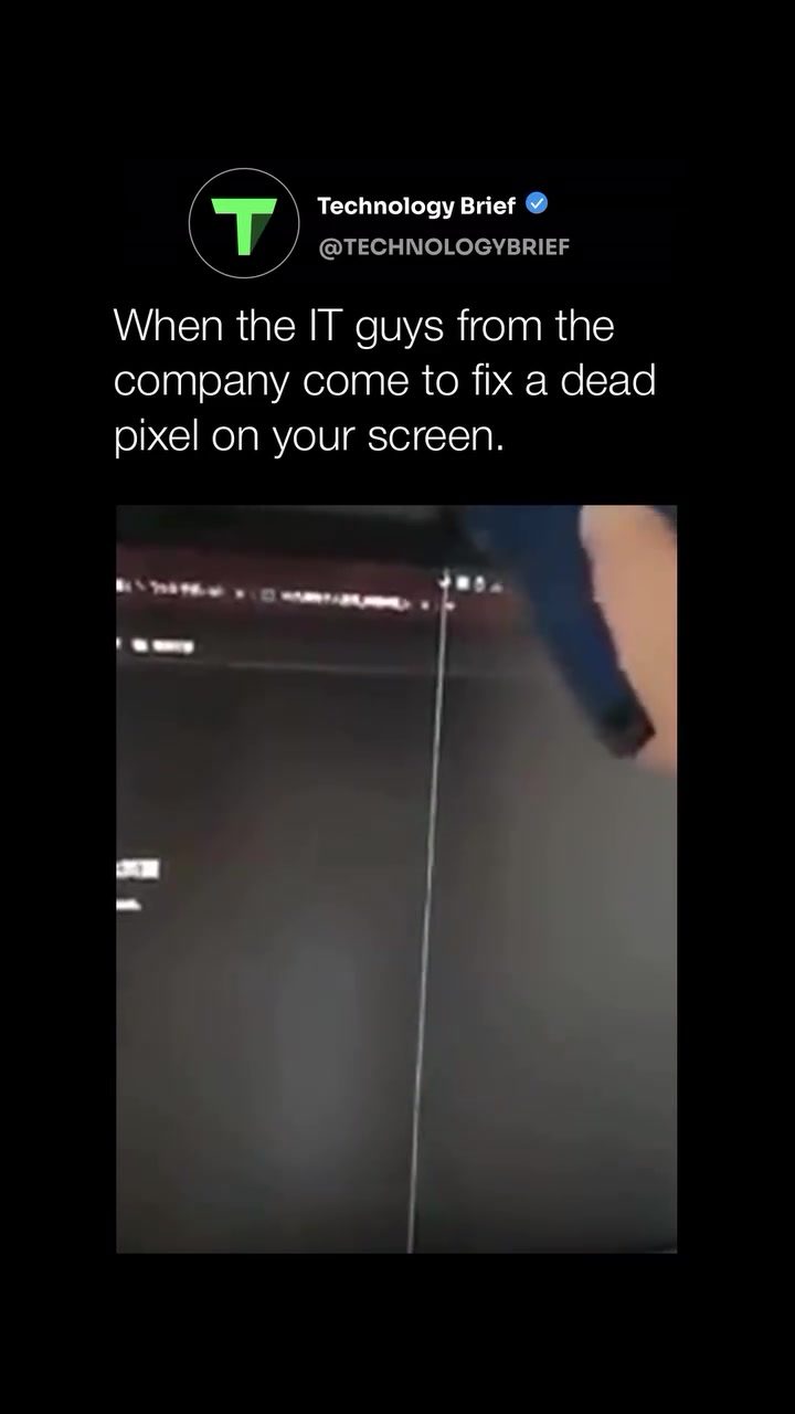 How IT Support Responds to a Single Dead Pixel