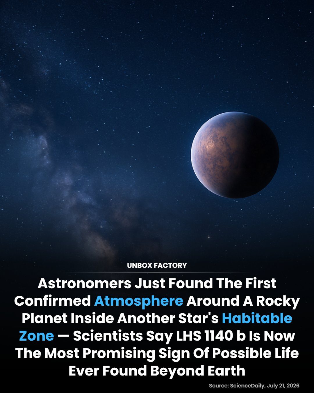 New Hope Found: Exoplanet LHS 1140 b's Atmosphere Hints at Life
