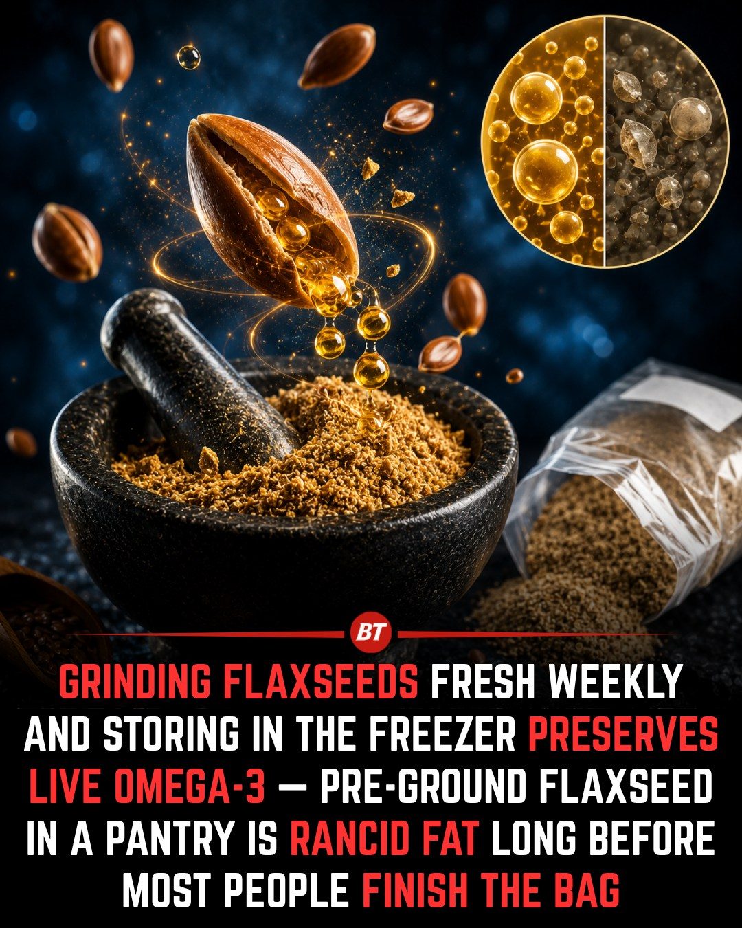Maximize Flaxseed Nutrition: Grind and Freeze for Freshness