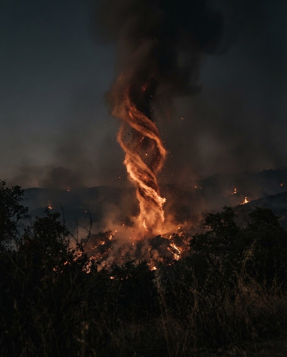 Wildfires' Destructive Power in Mountainous Landscapes