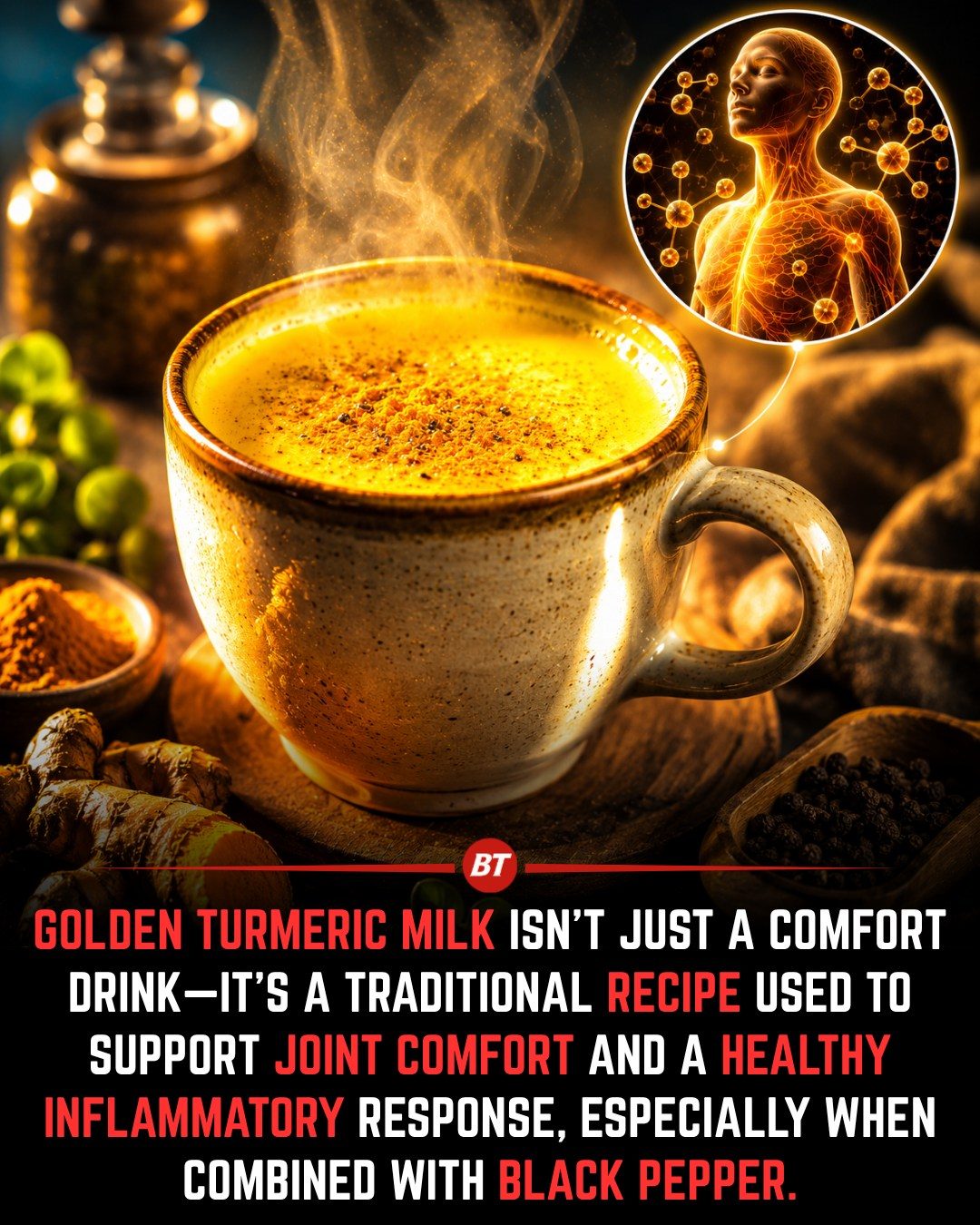 **Turmeric Milk Benefits: Joint Comfort, Inflammation Relief & More**