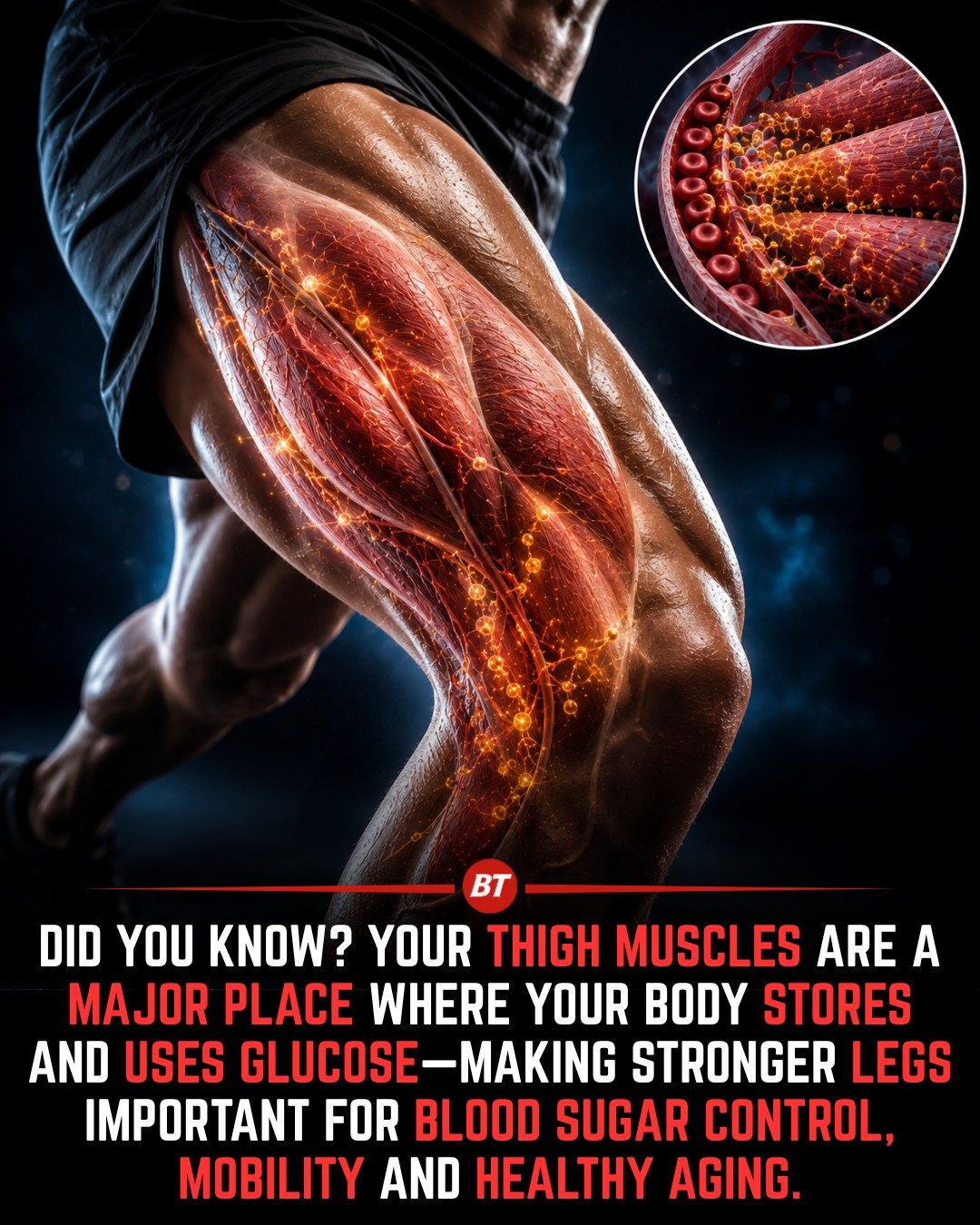 How Muscle Glucose Storage Boosts Leg Strength and Health