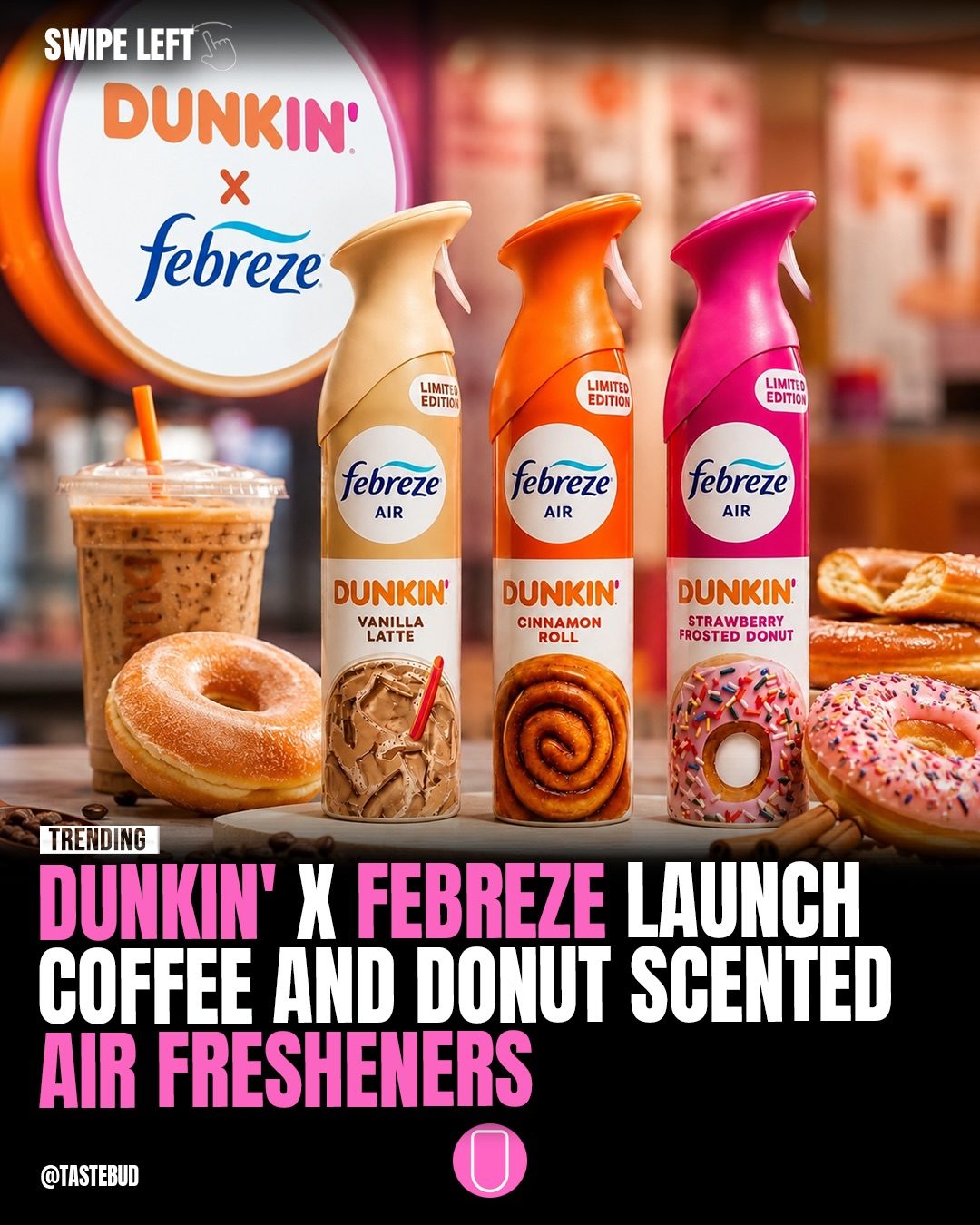 Dunkin' x Febreze Air Fresheners: Limited Edition Scents